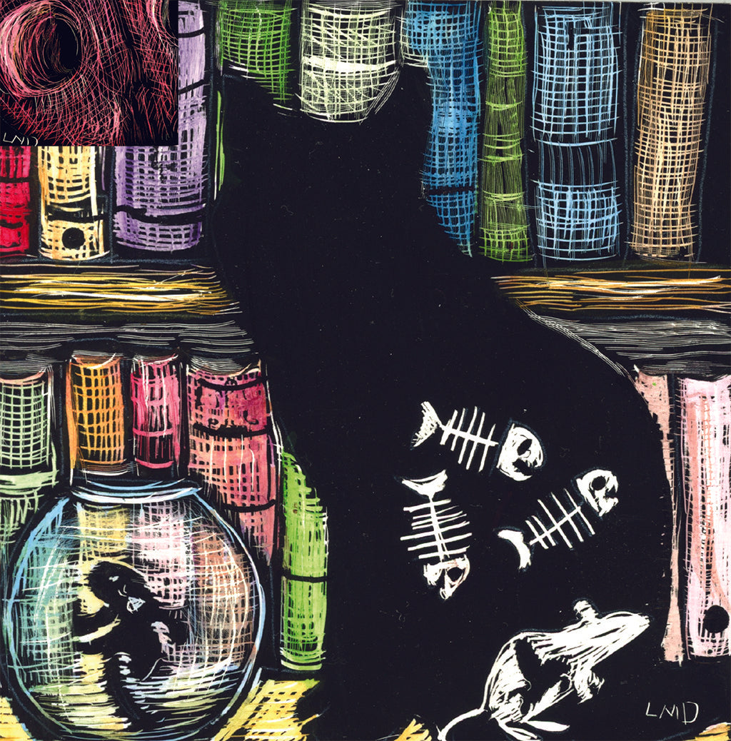 Cat who ate the fish, the mouse that ate the flying horse & the fish that ate the fly.-c