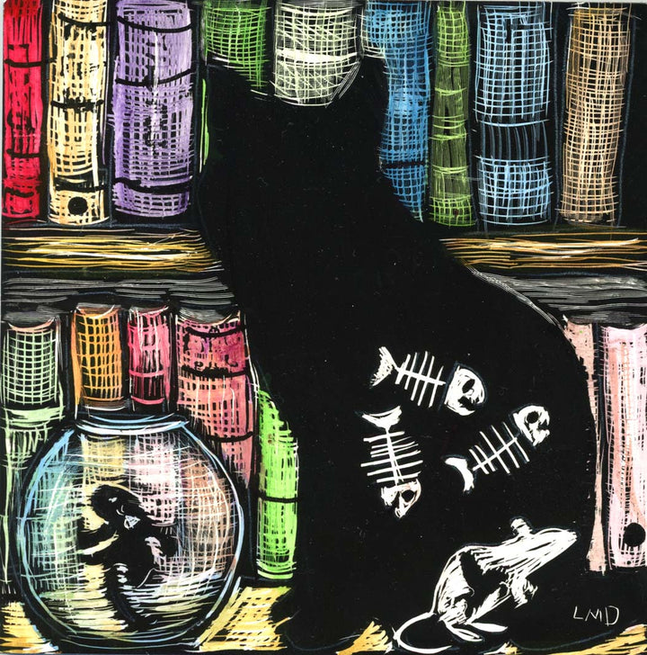 Cat who ate the fish, the mouse that ate the flying horse & the fish that ate the fly.-c