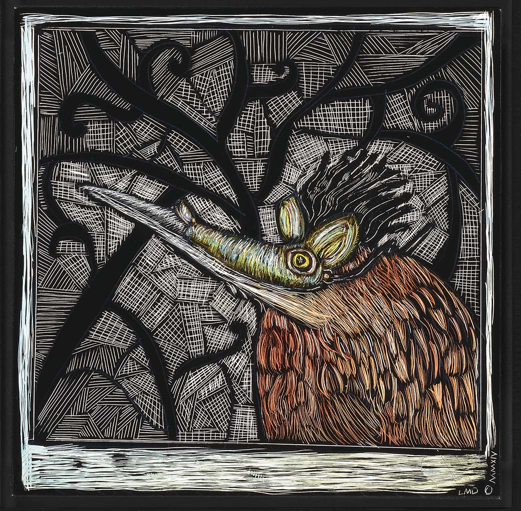 Heron in Green (Mouse)