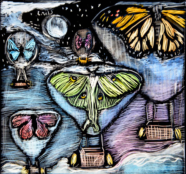 Butterfly ballon-card