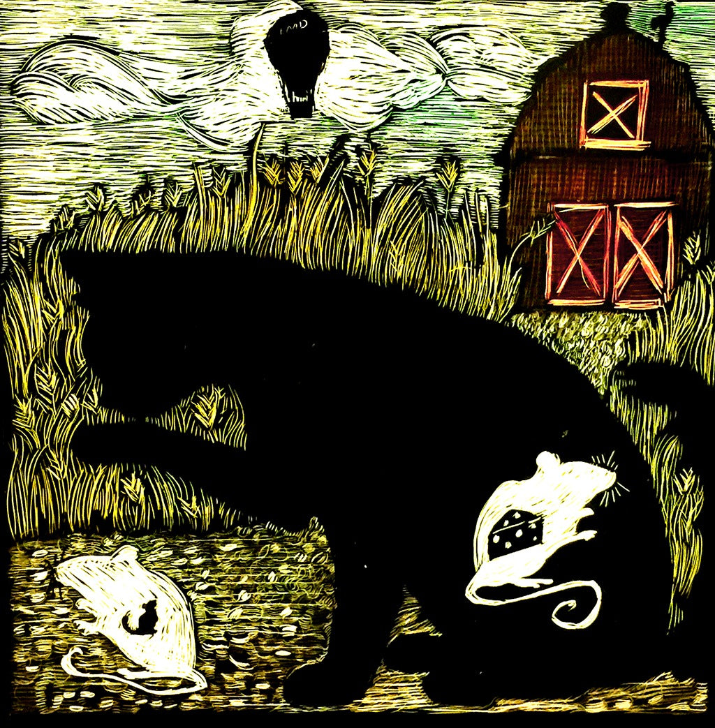 The Cat that ate the mouse, who ate the cheese, who ate mini Cat.