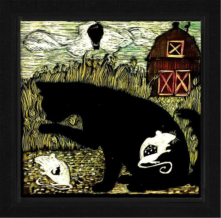 The Cat that ate the mouse, who ate the cheese, who ate mini Cat.