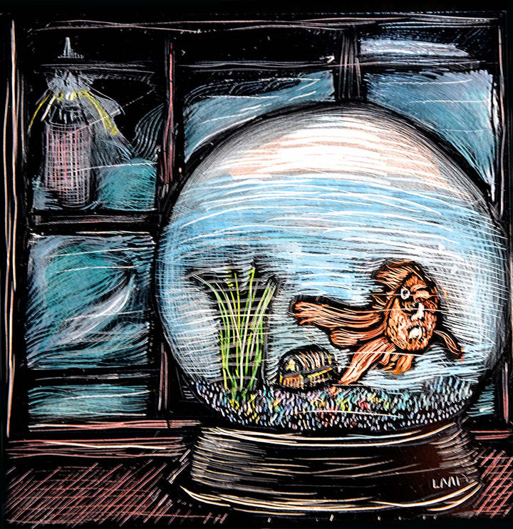 Waves in a Fish bowl-card