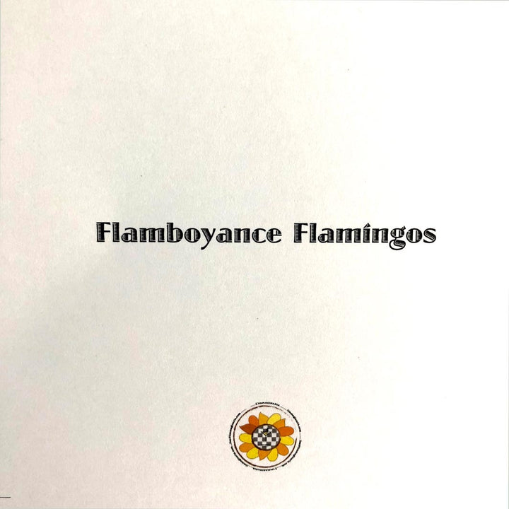 A Flamboyance  of flamingos