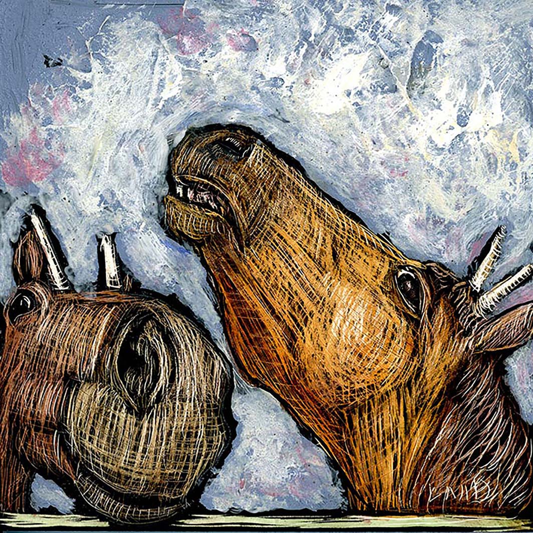 When Horses grow horns